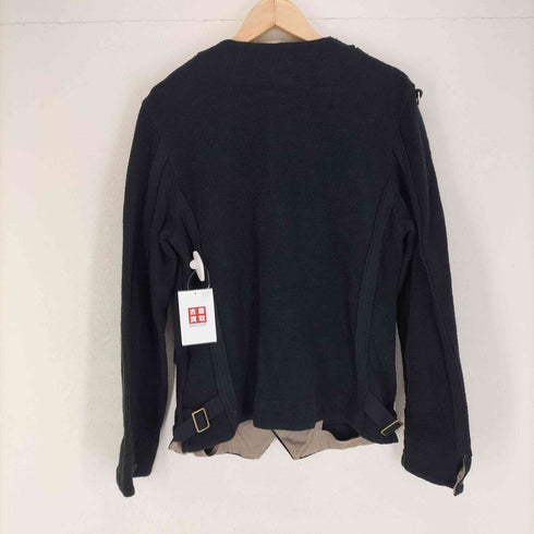 666 ORIGINAL CLOTHING Y2K パイル地 ノーカラージャケット メンズ M