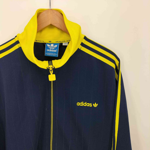 アディダスオリジナルス adidas Originals トレフォイルロゴ 刺繍 3ライン ストライプ トラック ジャケット メンズ JPN:L