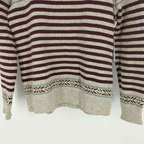 トミーヒルフィガー TOMMY HILFIGER ウール コットン 幾何学柄 ニット セーター レディース import:M