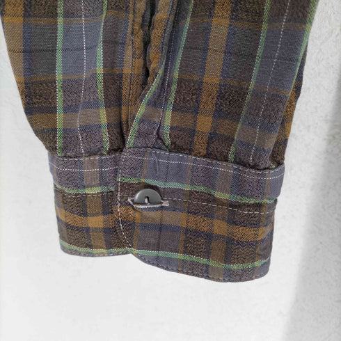 kidus 60s~ チェックグランパシャツ メンズ