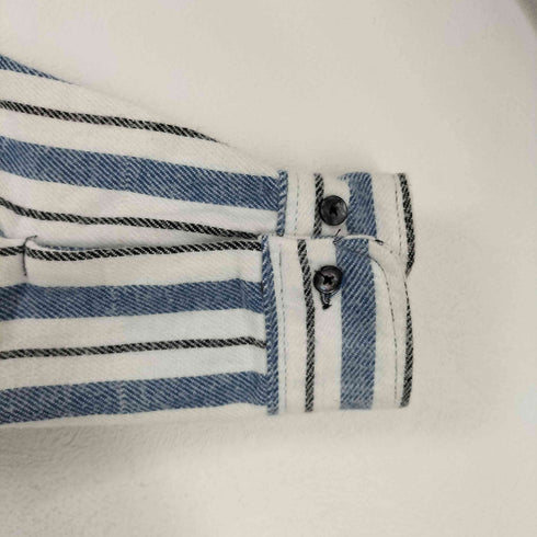 セントジョンズベイ STJOHNS BAY 70~80S BIGMAC FLANNEL ストライプネルシャツ MADE IN USA メンズ L