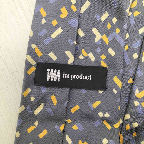 アイムプロダクトイッセイミヤケ im product ISSEY MIYAKE 総柄シルクネクタイ メンズ