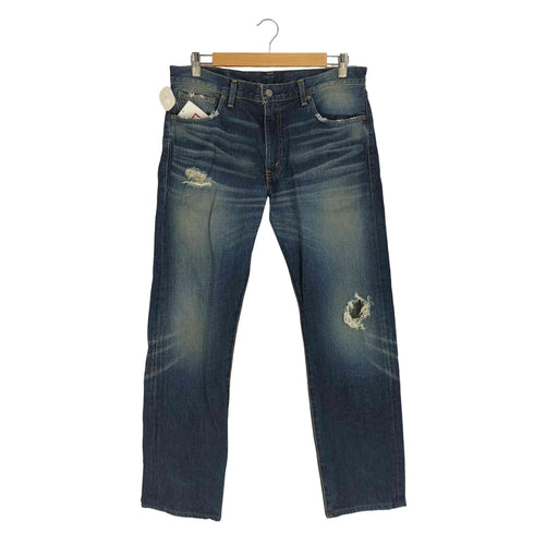 リーバイス Levis 505 日本製 ボタン裏J41刻印 ダメージ加工 デニムパンツ メンズ W34 L33