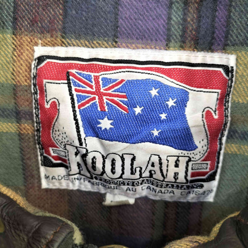 KOOLAH 裏地ネル オイルド ロングコート メンズ import:M