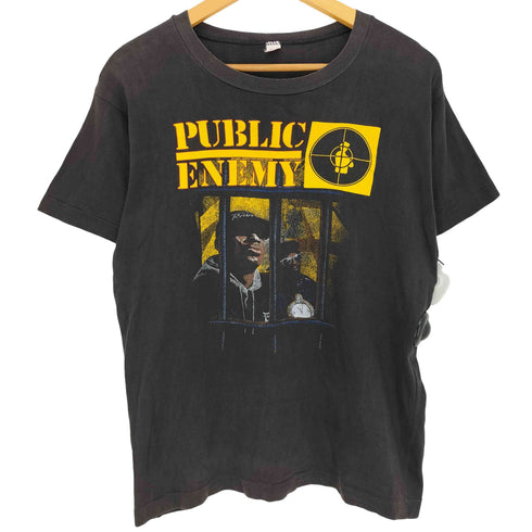USヒップホップ・グループ 袖/裾シングル クルーネックTシャツ メンズ import:L