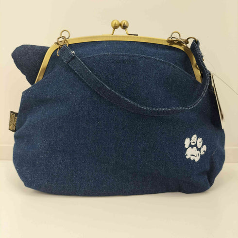 ルートート ROOTOTE 猫 がま口 2WAYショルダーバッグ デニム レディース