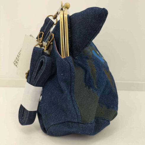 ルートート ROOTOTE 猫 がま口 2WAYショルダーバッグ デニム レディース