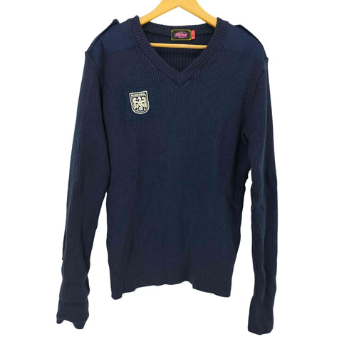 ROTAR エルボーパッチVネック ニット L/S メンズ JPN:L
