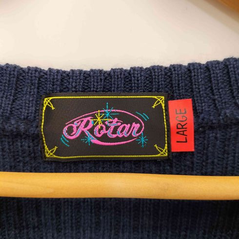 ROTAR エルボーパッチVネック ニット L/S メンズ JPN:L