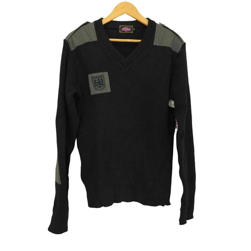 ROTAR エルボーパッチVネック ニット L/S メンズ JPN:M