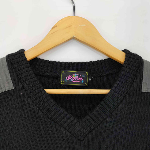 ROTAR エルボーパッチVネック ニット L/S メンズ JPN:M