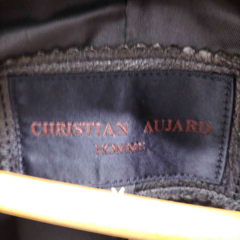 クリスチャンオジャール CHRISTIAN AUJARD レザーチェスタージャケット メンズ import:M