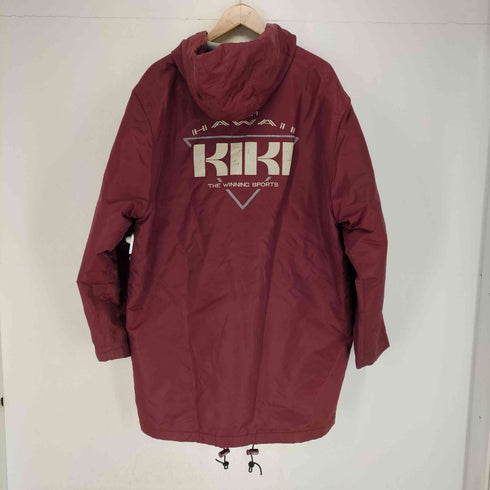 KIKI プリントナイロンロングコーチジャケット メンズ M