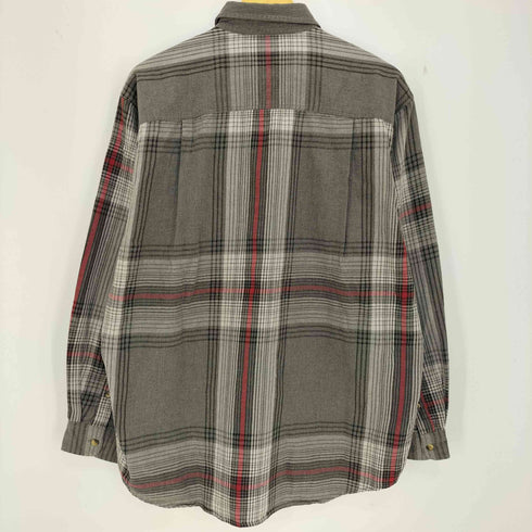 ノーティカ NAUTICA 90s ハーフジップ ガチャポケ チェックワークシャツ メンズ import:L