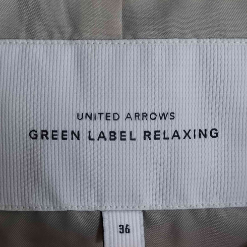 ユナイテッドアローズグリーンレーベルリラクシング UNITED ARROWS green label relaxing FM C/Li チェック W/チェスターコート レディース JPN:36