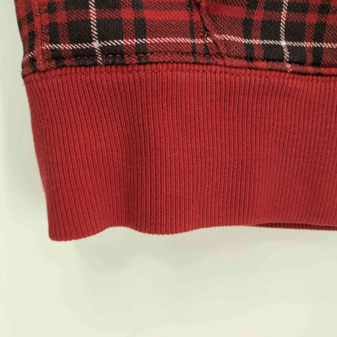 ポロバイラルフローレン Polo by RALPH LAUREN 90S ポニー刺繍 チェック ジップアップパーカー 裏地サーマル メンズ import:S