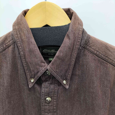 エディーバウアー Eddie Bauer ロゴ刺繍 BD L/Sシャツ メンズ import:M