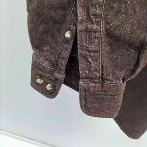 エディーバウアー Eddie Bauer ロゴ刺繍 BD L/Sシャツ メンズ import:M