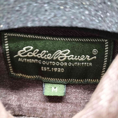 エディーバウアー Eddie Bauer ロゴ刺繍 BD L/Sシャツ メンズ import:M