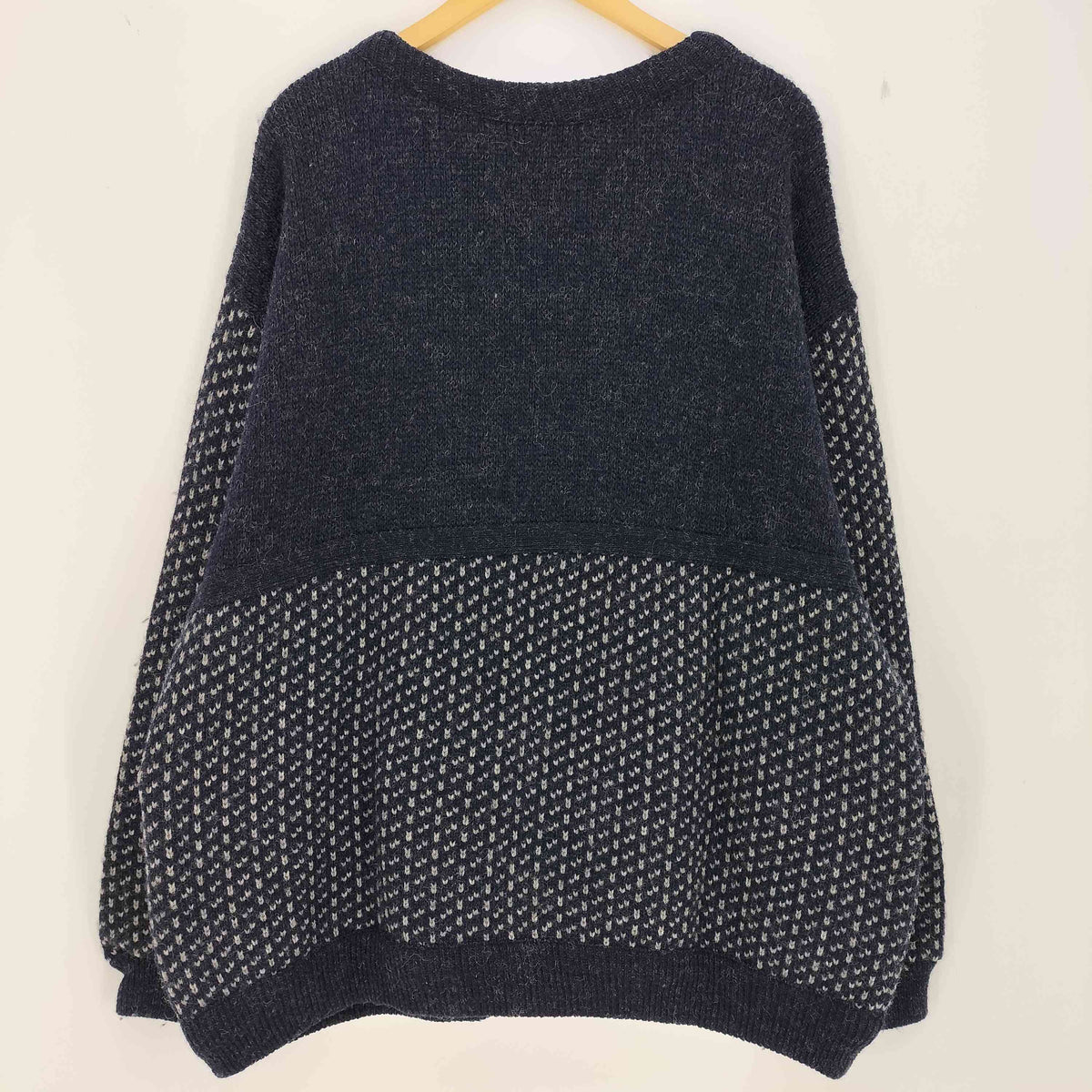 美品　80s ノルウェー製　LLBean　エルエルビーン　バーズアイニット L.L.Bean 80s XL バーズアイニットノルウェー