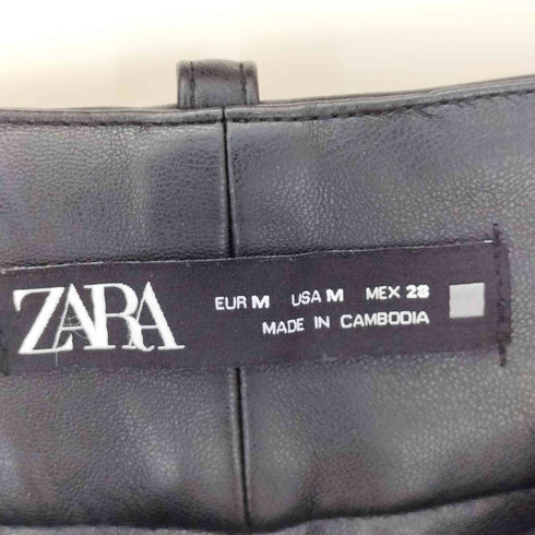 ザラ ZARA フェイクレザーパンツ レディース import:M