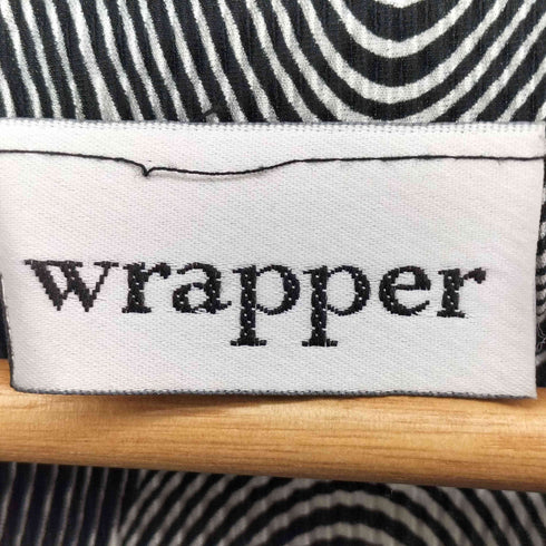 wrapper 90S プリーツ サイケ柄 カットソー タンクトップ レディース