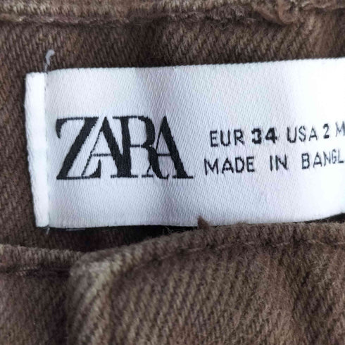 ザラ ZARA カットオフデニムパンツ レディース 34