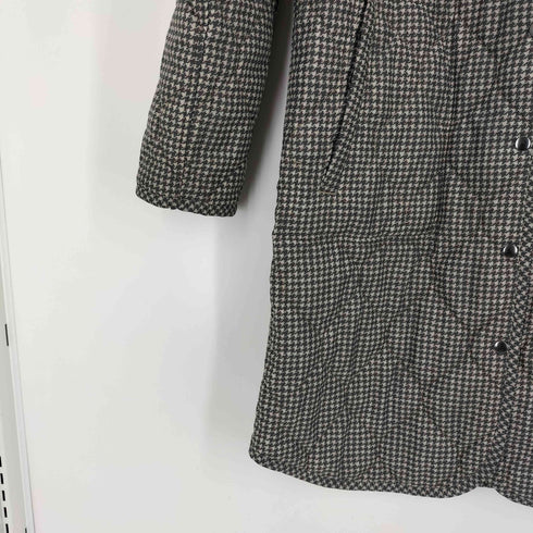 ピノール PINORE 千鳥格子 キルティング中綿コート レディース 40