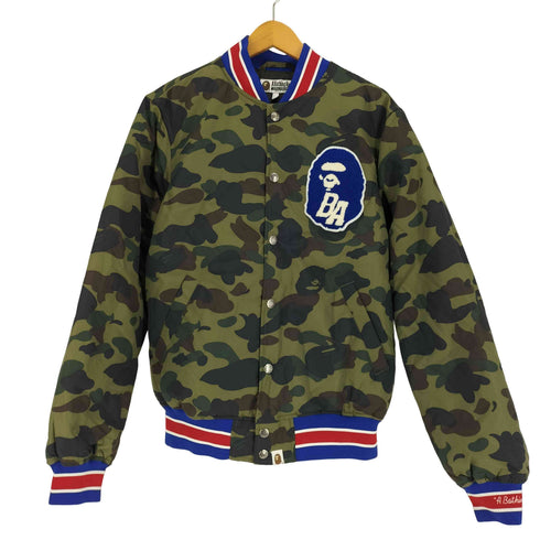 アベイシングエイプ A BATHING APE 15AW 1ST CAMO VARSITY LIGHT DOWN JACKET メンズ JPN:L