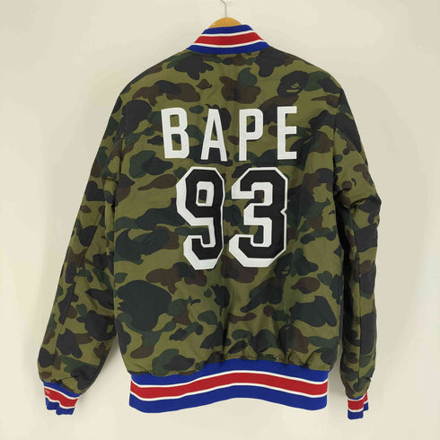 アベイシングエイプ A BATHING APE 15AW 1ST CAMO VARSITY LIGHT DOWN JACKET メンズ JPN:L