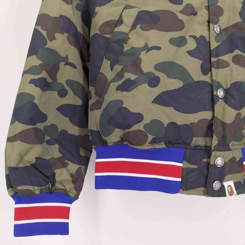 アベイシングエイプ A BATHING APE 15AW 1ST CAMO VARSITY LIGHT DOWN JACKET メンズ JPN:L