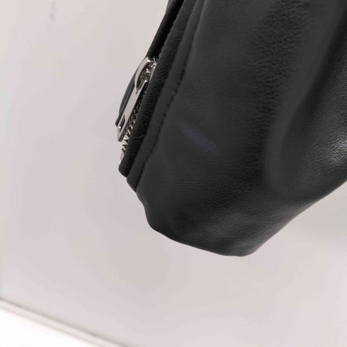 ザラ ZARA フェイクレザーライダースジャケット レディース import:S