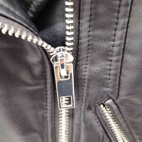 ザラ ZARA フェイクレザーライダースジャケット レディース import:S