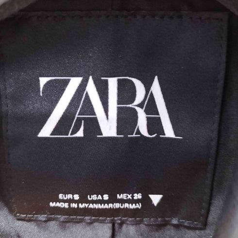 ザラ ZARA フェイクレザーライダースジャケット レディース import:S