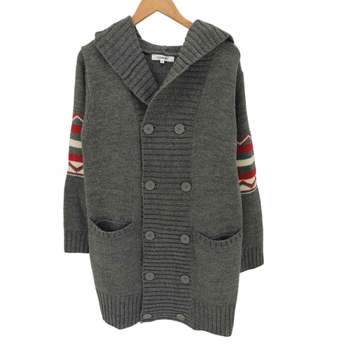 トミー TOMMY フーデッド ショールカラー ロングカーディガン メンズ import:M