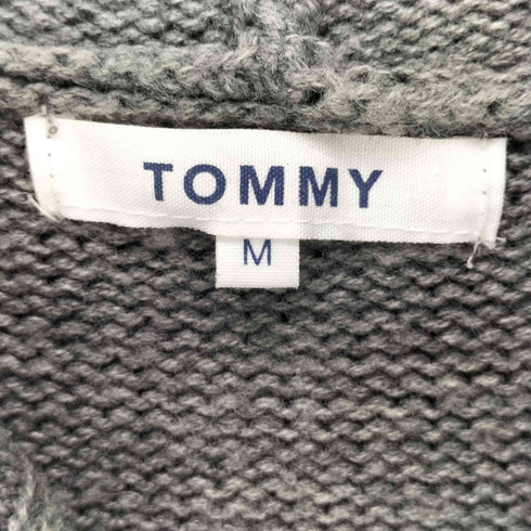 トミー TOMMY フーデッド ショールカラー ロングカーディガン メンズ import:M