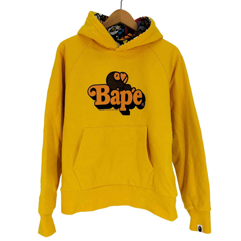 アベイシングエイプ A BATHING APE BAPE MILO マイロ プリント 総柄 リバーシブル パーカー メンズ JPN:M