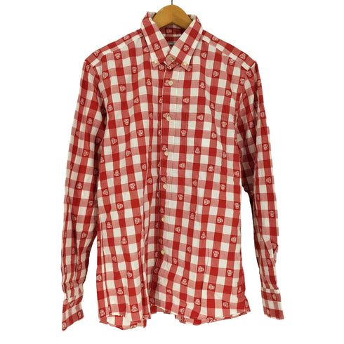 アベイシングエイプ A BATHING APE MILO CHECK B.D SHIRT マイロ チェック ボタンダウン シャツ メンズ JPN:L