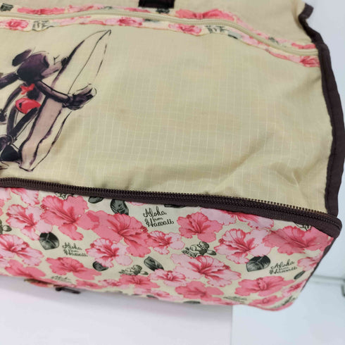 折り畳み 花柄 トートバッグ レディース