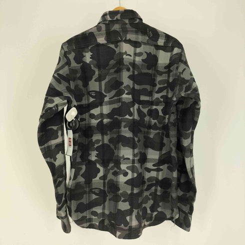 アベイシングエイプ A BATHING APE Camo Flannel Button down shirt カモ フランネル ボタンダウン シャツ メンズ JPN:L