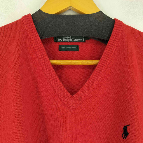ポロバイラルフローレン Polo by RALPH LAUREN 80~90s ナイガイ ラムウールVネックニット メンズ 170