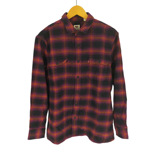 リーバイス Levis RELAXED Classic Flannel Shirt Worker Check Long Sleeve フラップポケット チェック フランネル シャツ メンズ import:M