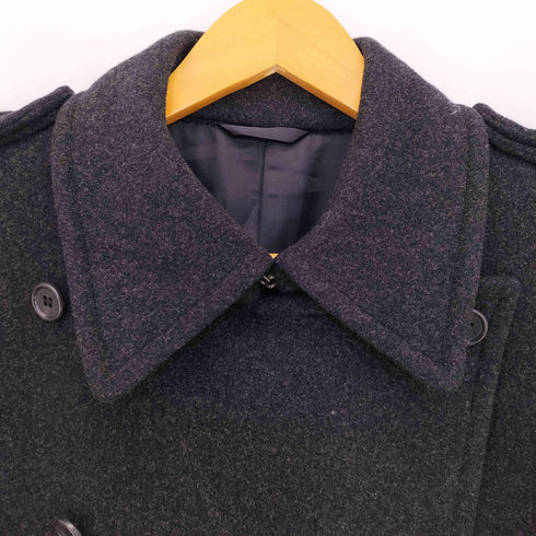 Domon homme ウールナイロン ロングステンカラーコート メンズ