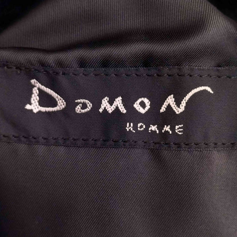 Domon homme ウールナイロン ロングステンカラーコート メンズ