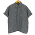 HECT Big W-pocket Draw Cord Seersucker Check S/S Shirt ビッグシルエット ダブルポケット ドローコード シアサッカーチェックシャツ メンズ JPN:S