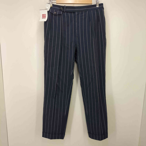ポロバイラルフローレン Polo by RALPH LAUREN ストライプ ダブルブレスト ジャケット スラックス パンツ セットアップ メンズ 40R/33-33