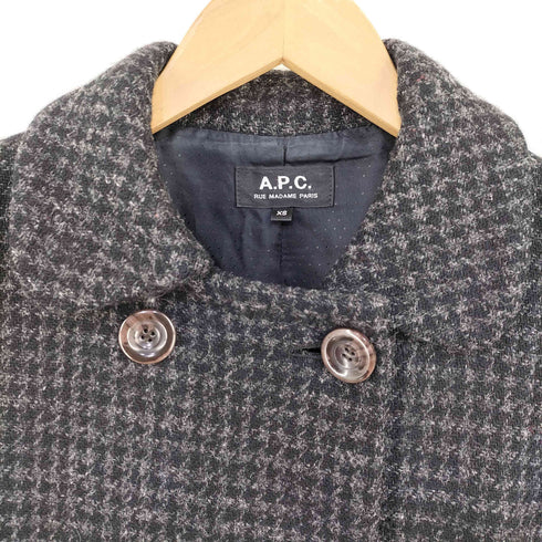 アーペーセー A.P.C. HARRIS TWEED 千鳥格子 ツイードコート レディース import:XS