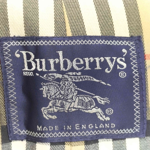 バーバリーズ BURBERRYS 80-90s イングランド製 裏地ノバチェック ダブル ロング トレンチコート メンズ