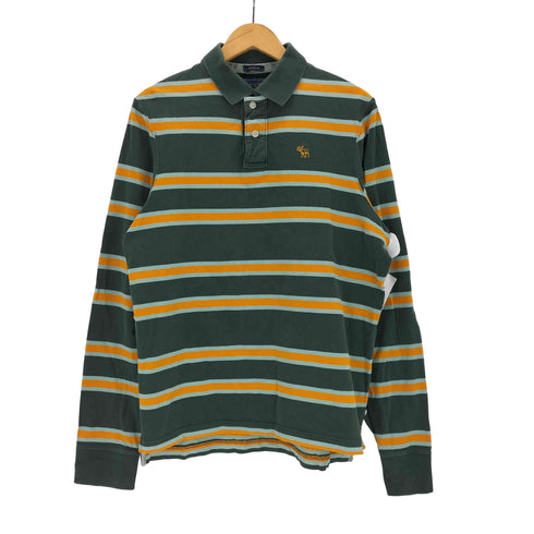 アバクロンビーアンドフィッチ Abercrombie & Fitch 刺繍ラガーシャツ メンズ import:M