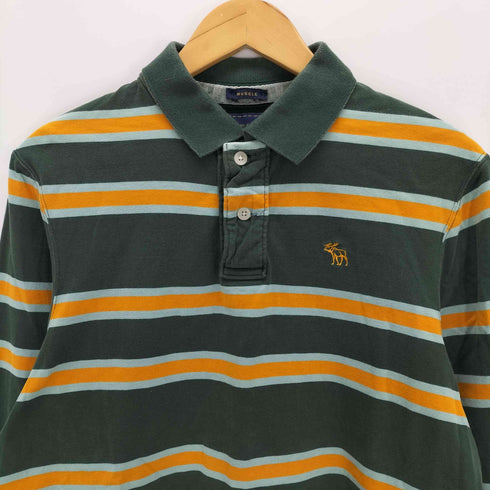 アバクロンビーアンドフィッチ Abercrombie & Fitch 刺繍ラガーシャツ メンズ import:M